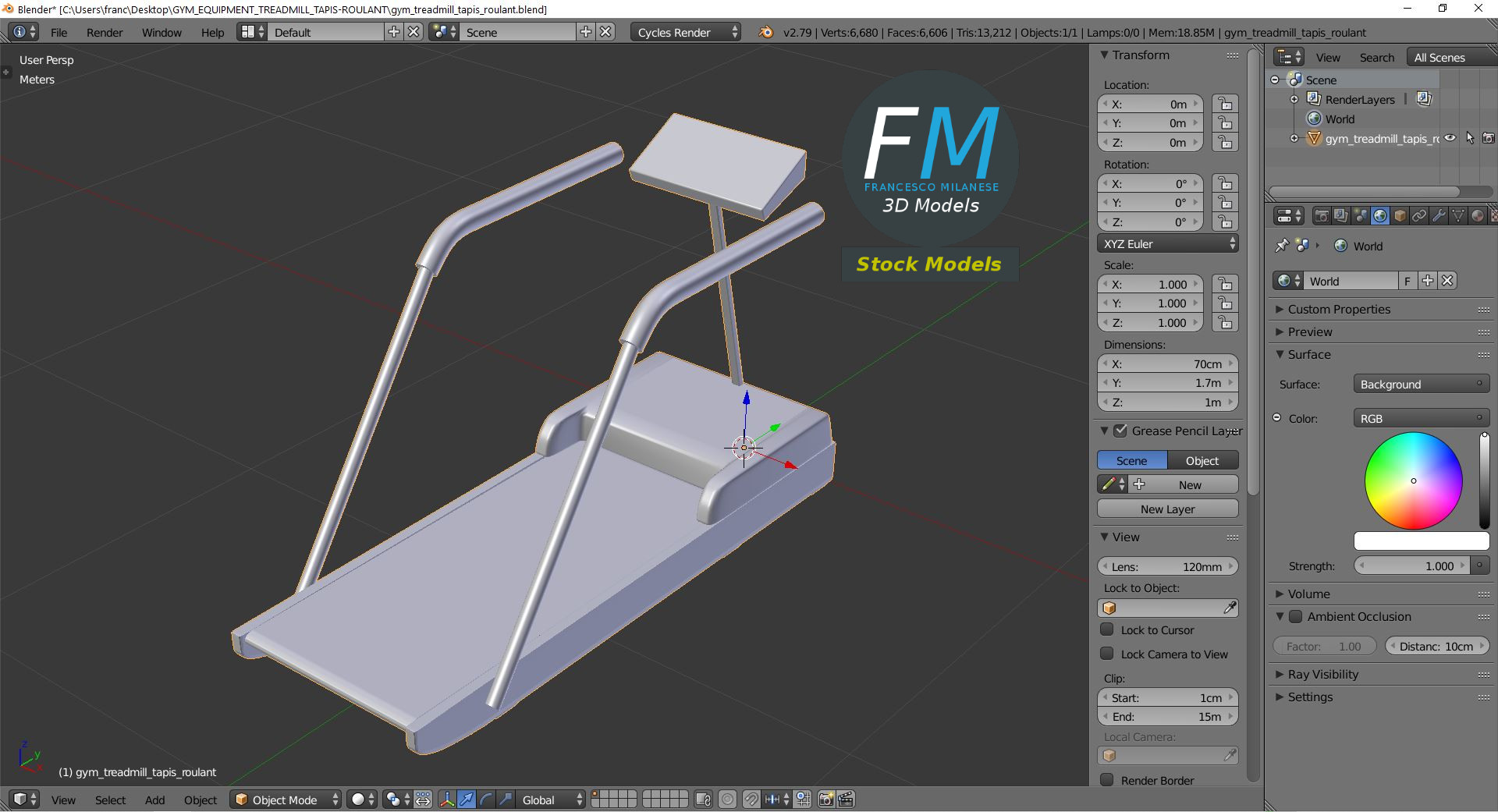 3D-Modell - Laufband - 09