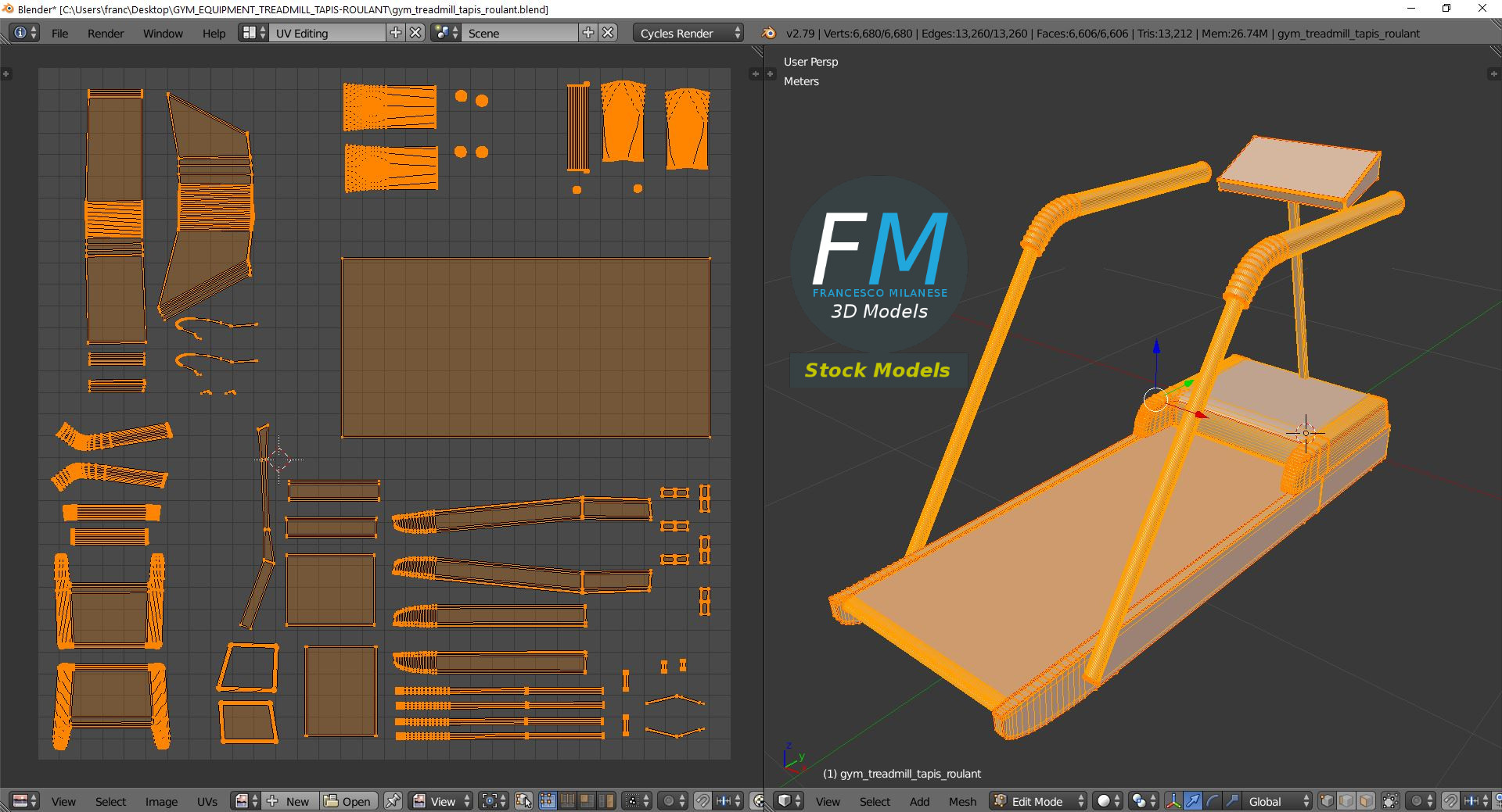 3D-Modell - Laufband - 10