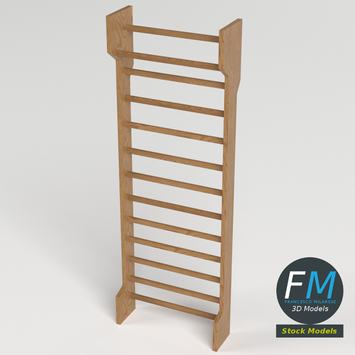 3D-Modell - Sprossenwand - 02