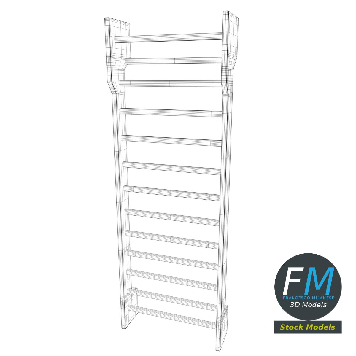 3D-Modell - Sprossenwand - 07