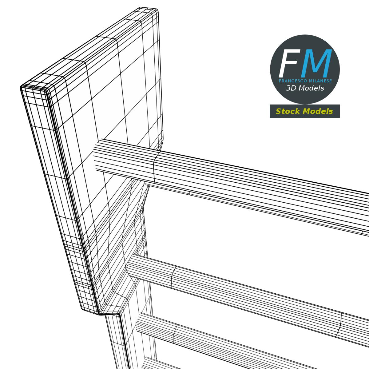 3D-Modell - Sprossenwand - 08