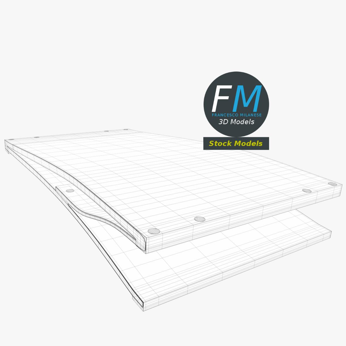 3D-Modell - Sprungbrett für Turnen - 07