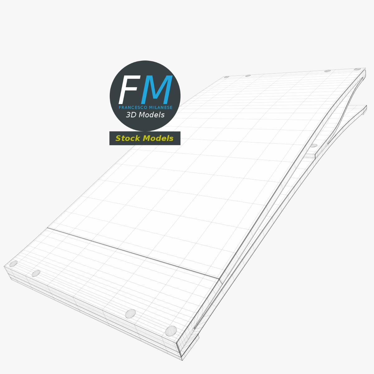 3D-Modell - Sprungbrett für Turnen - 08