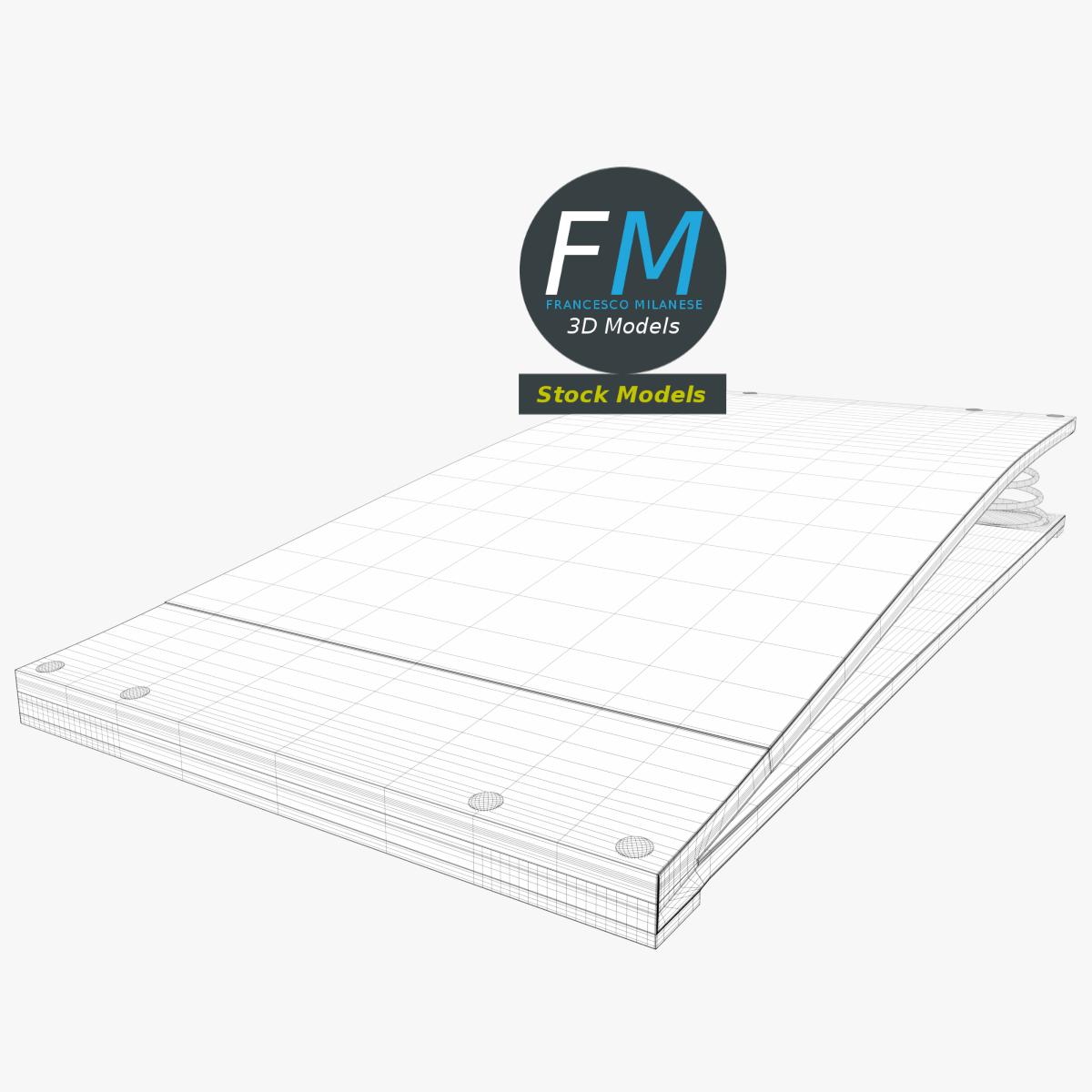3D-Modell - Sprungbrett für Turnen - 08
