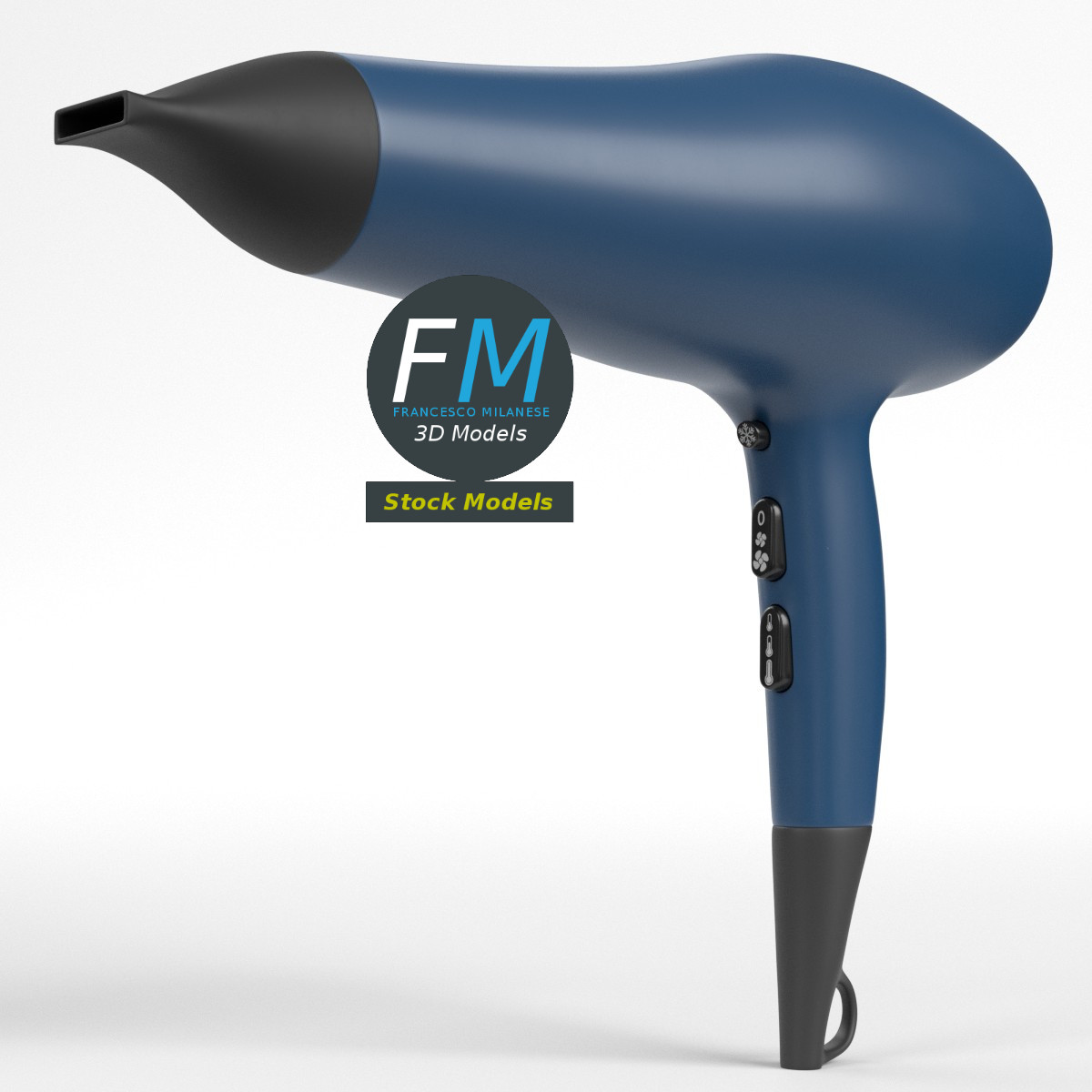 3D-Modell - Haartrockner - 01
