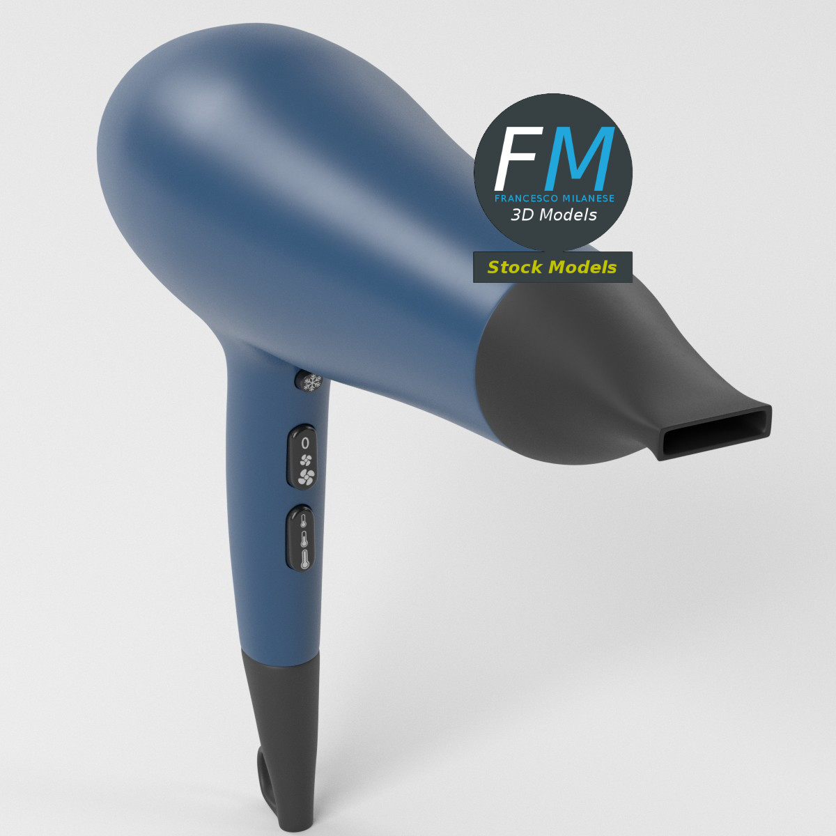 3D-Modell - Haartrockner - 05