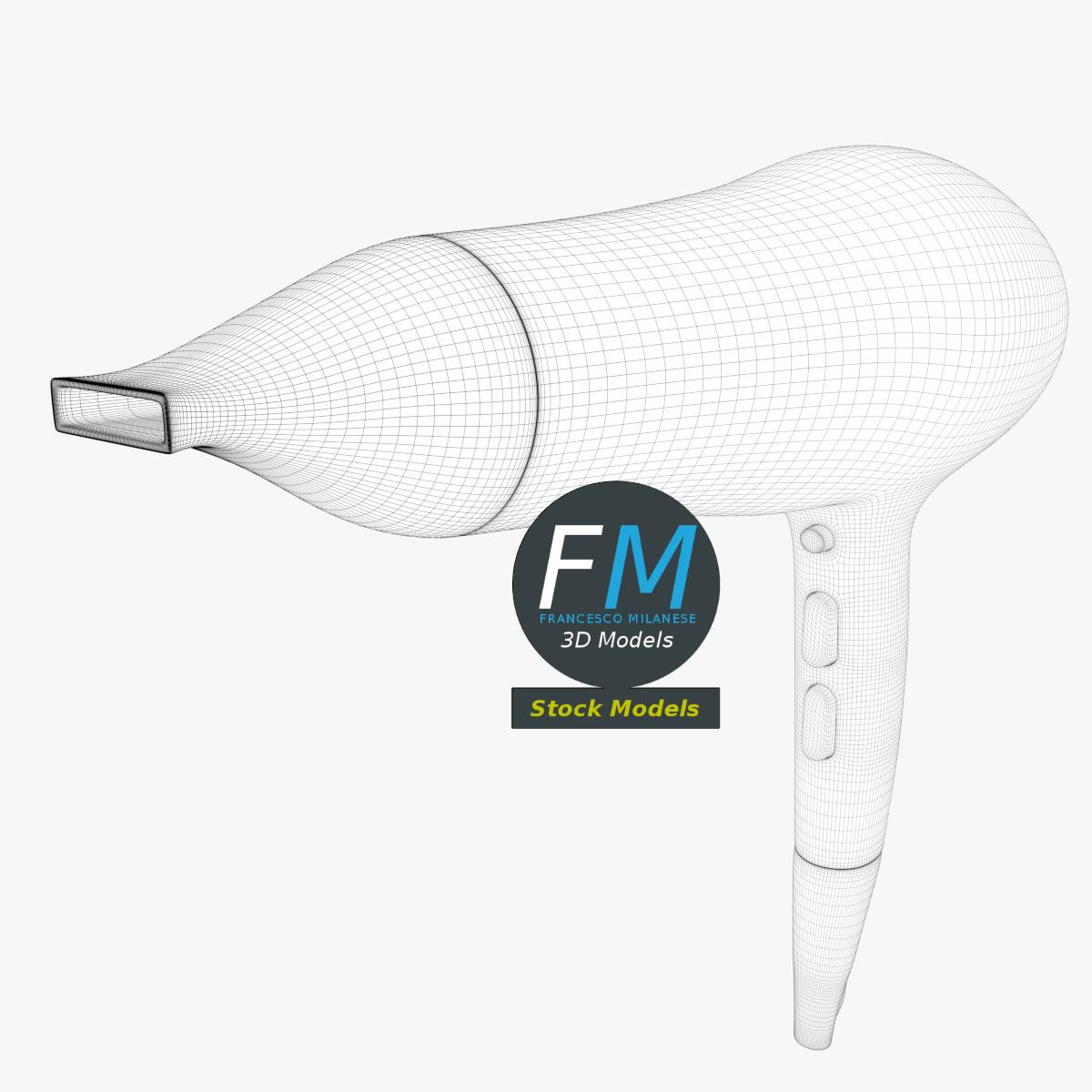 3D-Modell - Haartrockner - 07