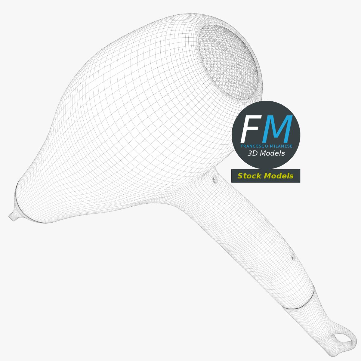 3D-Modell - Haartrockner - 08