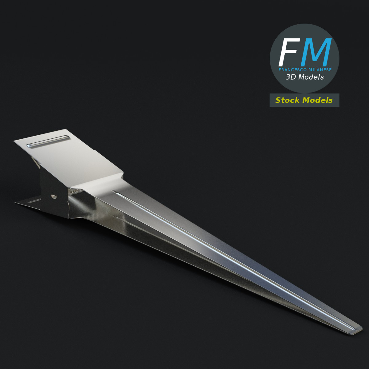 3D-Modell - Haarspange - 01