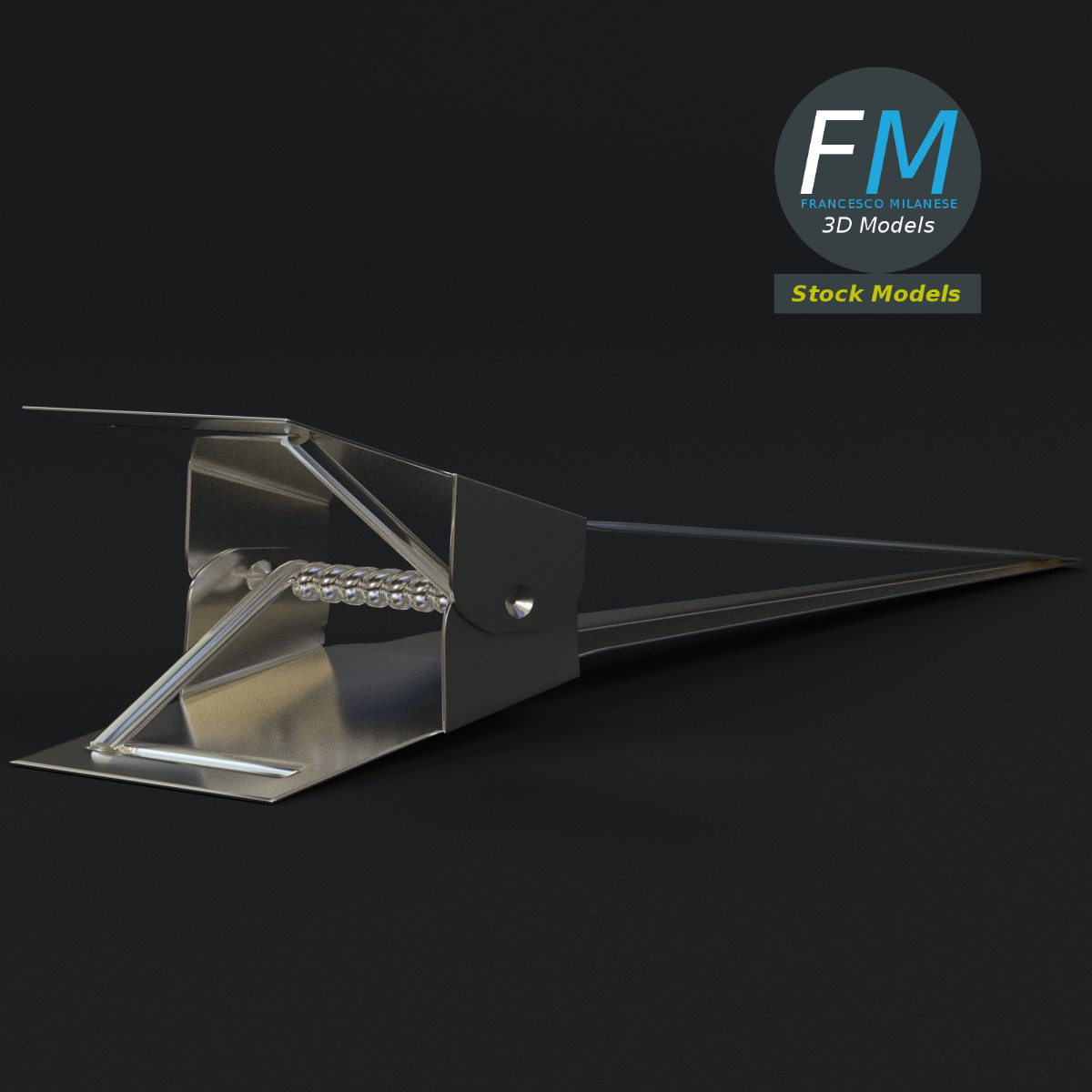 3D-Modell - Haarspange - 03