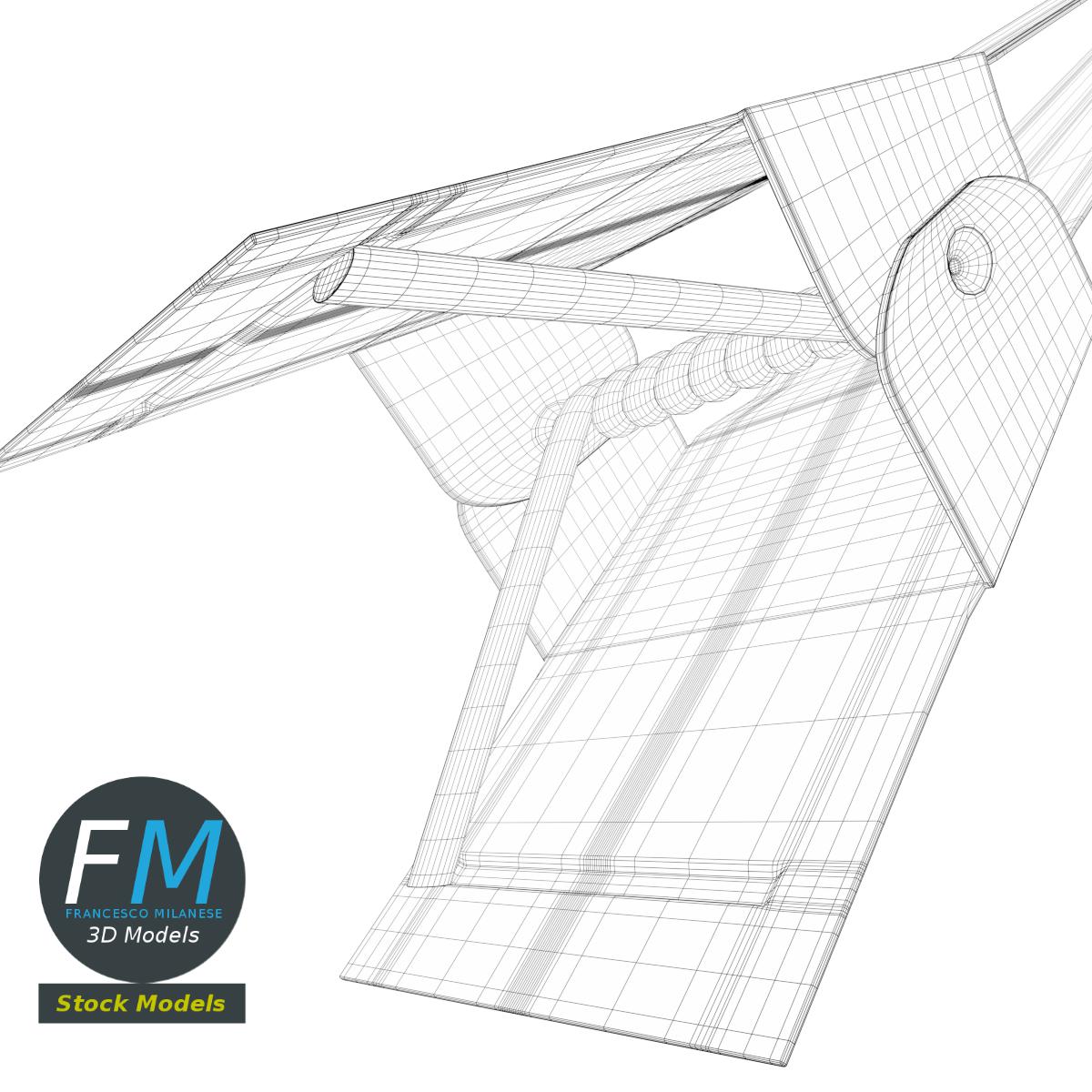 3D-Modell - Haarspange - 08
