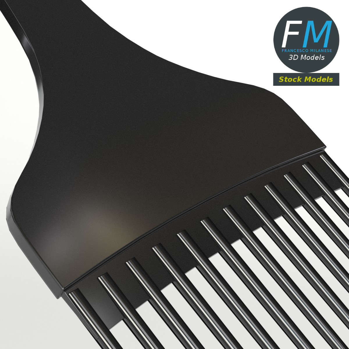 3D-Modell - Afrokamm - 04