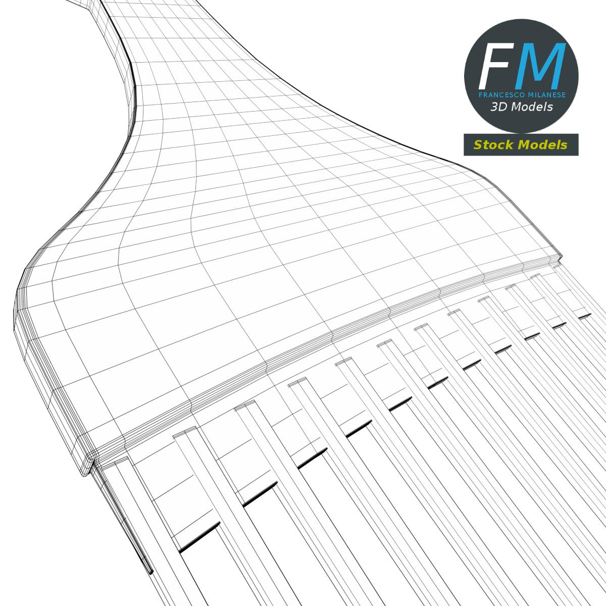 3D-Modell - Afrokamm - 08