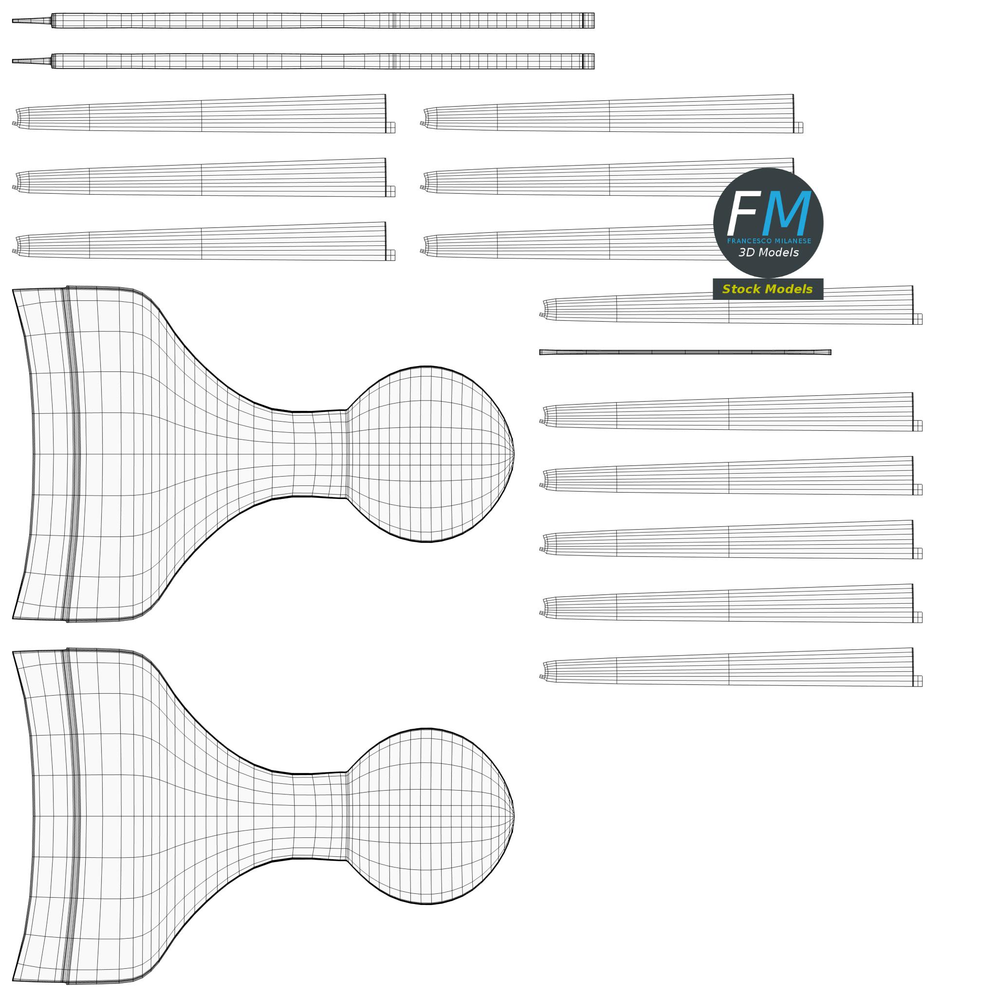 3D-Modell - Afrokamm - 11 3D-Modell - Afrokamm - 11