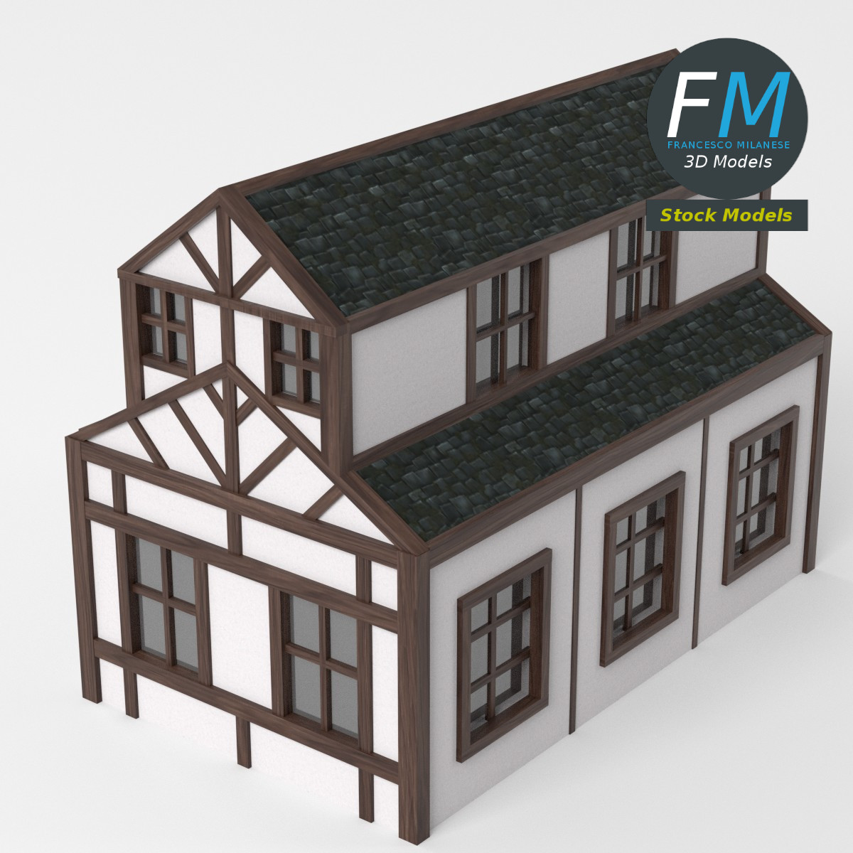 3D-Modell - Fachwerk-Gasthaus - 05