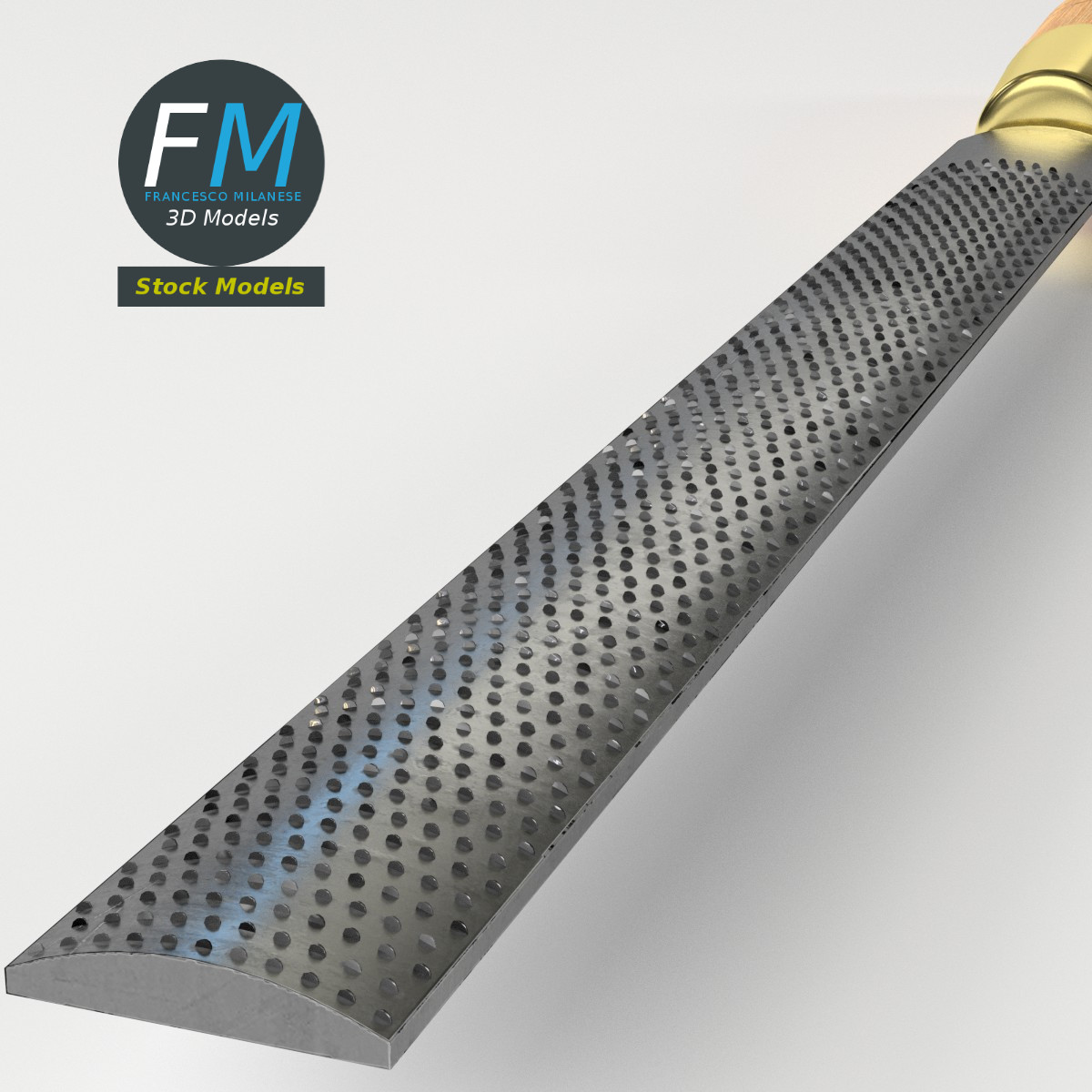 3D-Modell - Halbrundraspel - 05