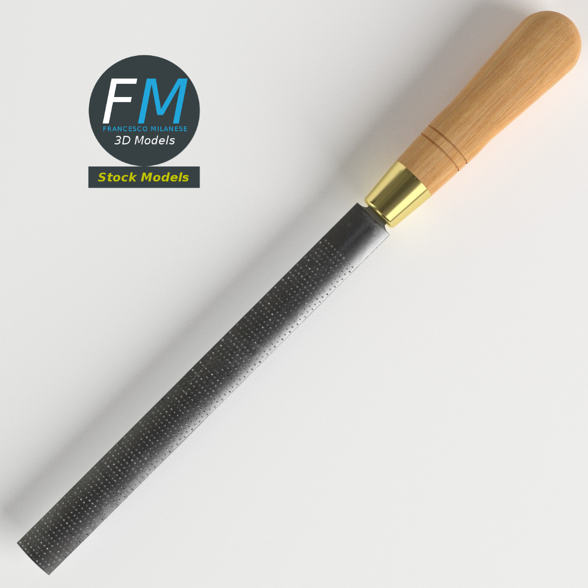 3D-Modell - Halbrundraspel - 06