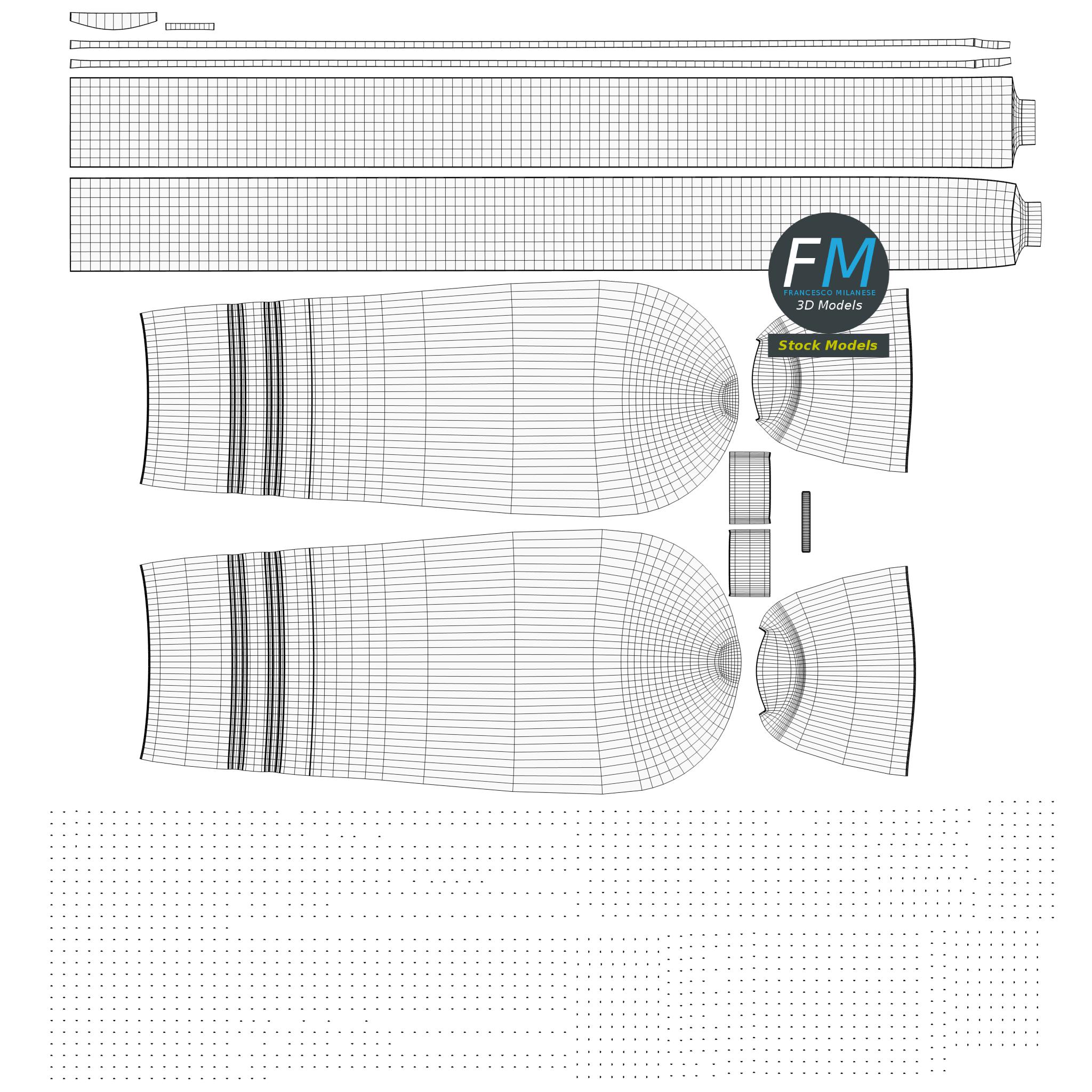 3D-Modell - Halbrundraspel - 11 3D-Modell - Halbrundraspel - 11