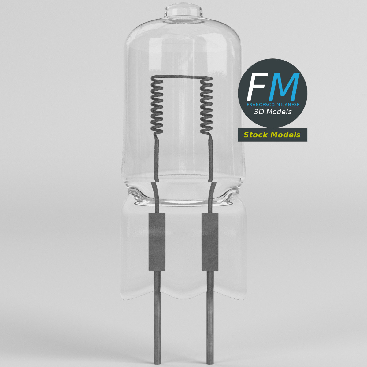 3D-Modell - Halogenlampe - 03