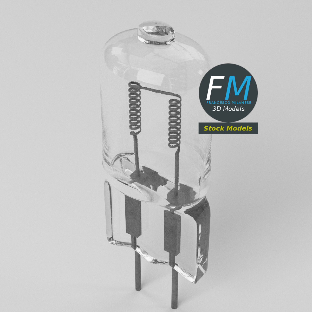 3D-Modell - Halogenlampe - 05