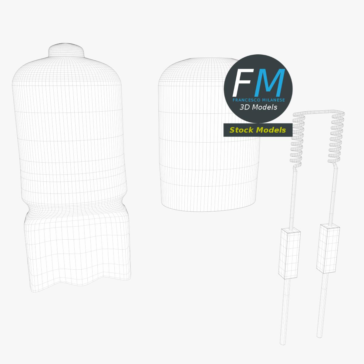3D-Modell - Halogenlampe - 08
