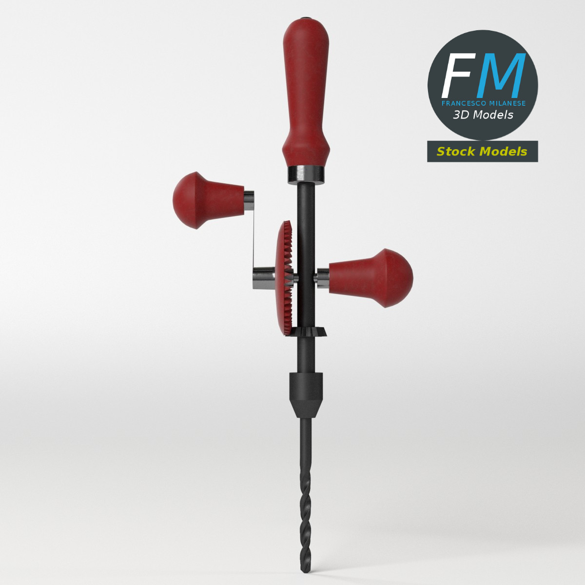 3D-Modell - Handbohrmaschine - 05
