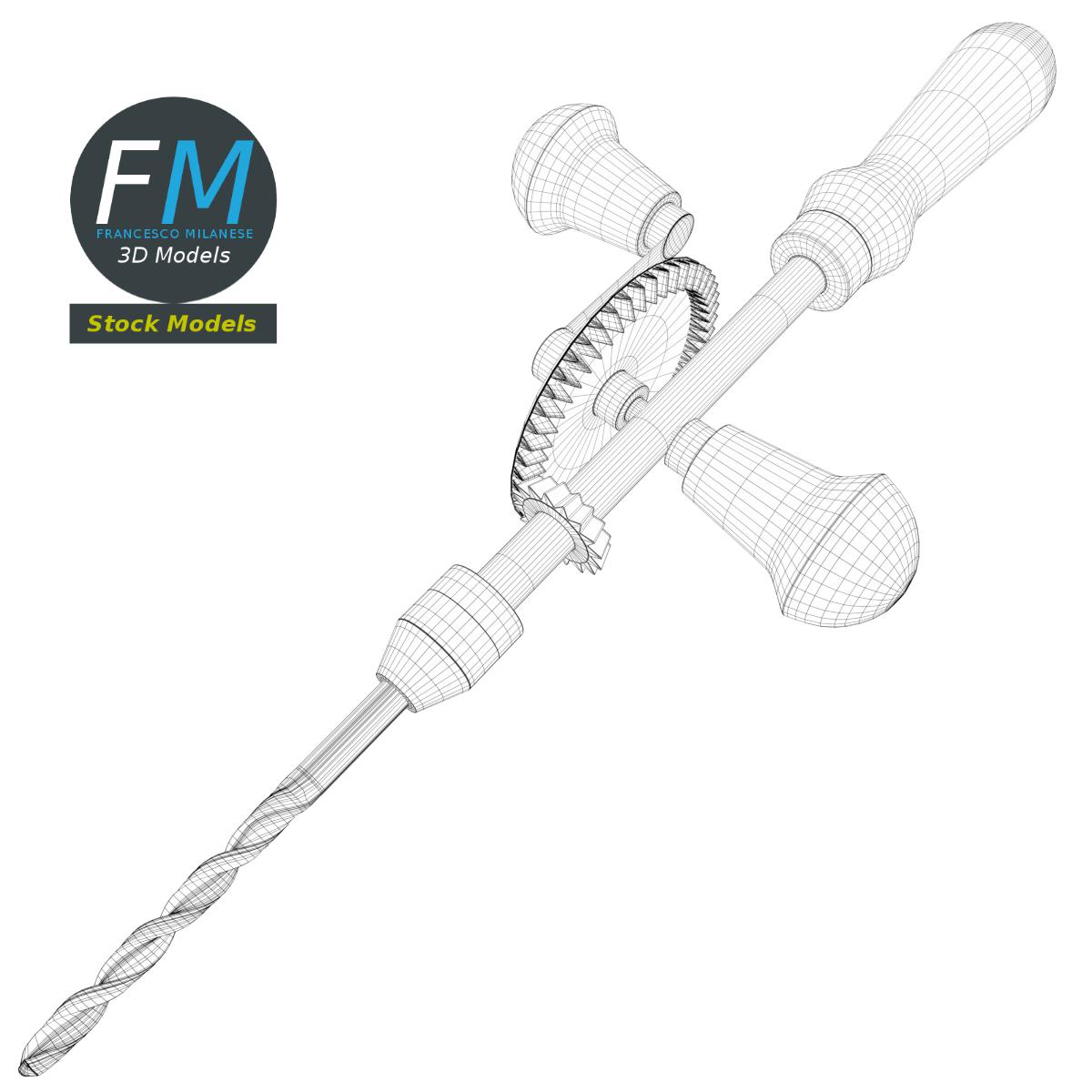 3D-Modell - Handbohrmaschine - 07