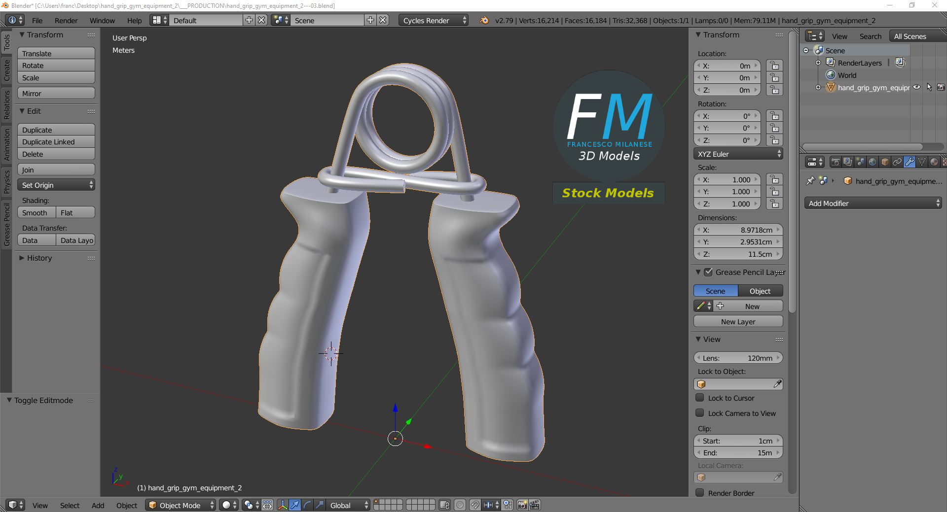 3D-Modell - Ergonomischer Handtrainer - 09