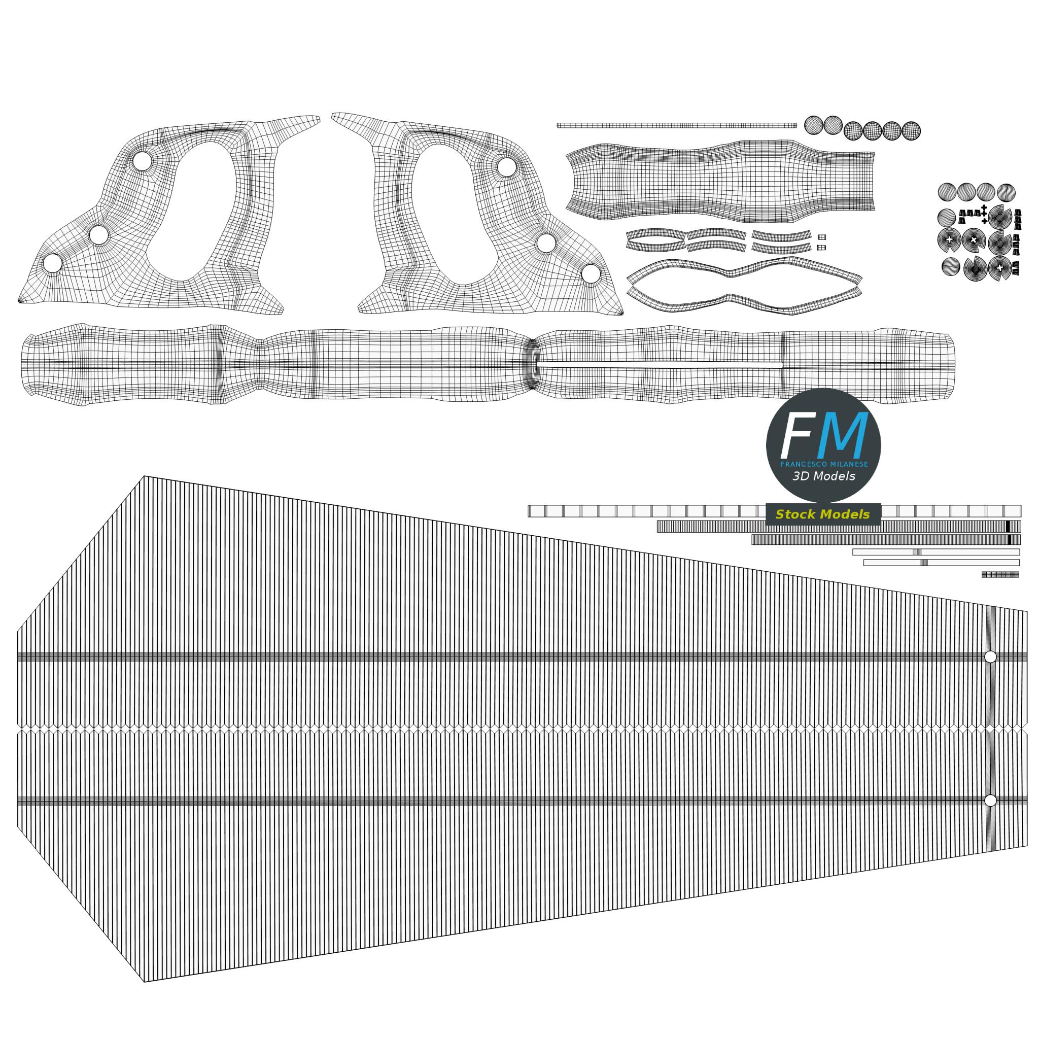 3D-Modell - Handsäge - 11 3D-Modell - Handsäge - 11