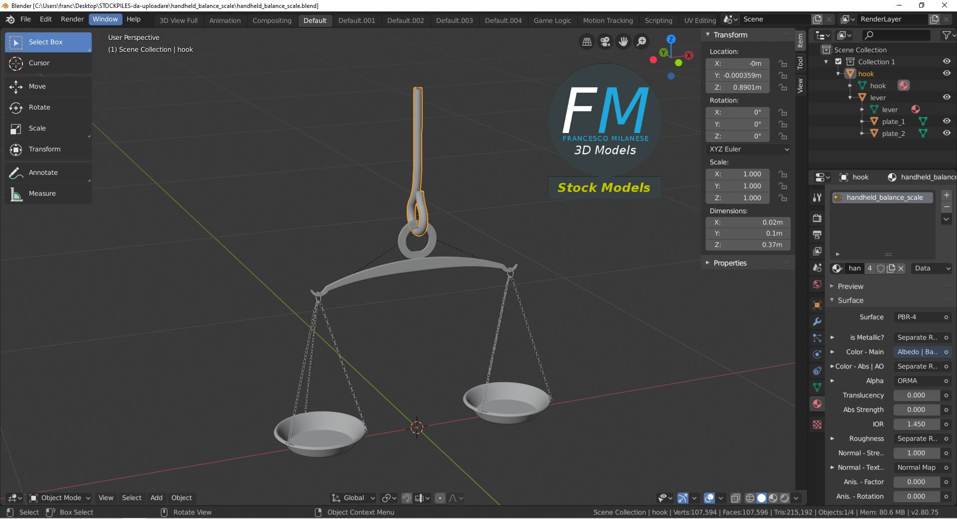 3D-Modell - Handwaage - 09