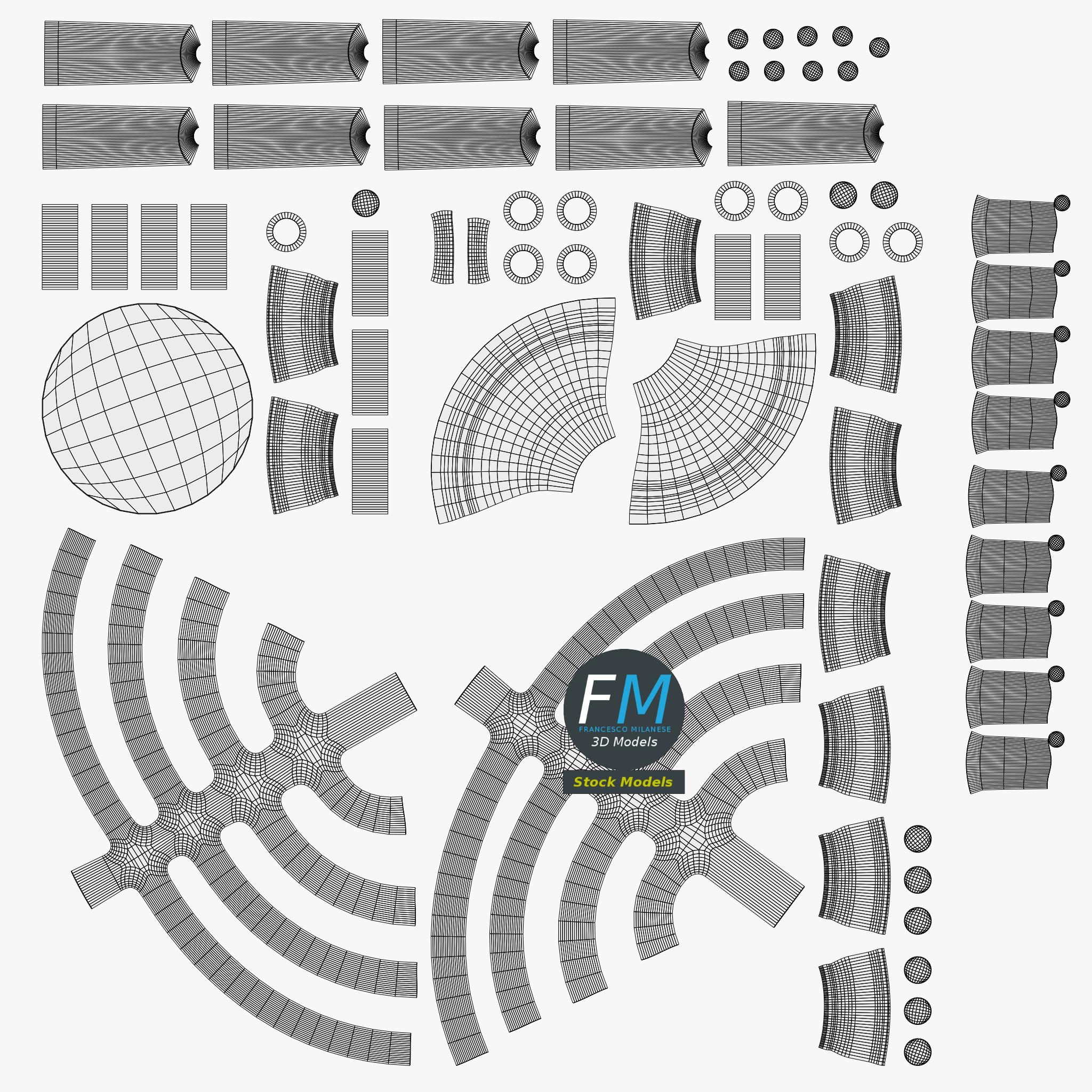 3D-Modell - Chanukka-Menora - 11 3D-Modell - Chanukka-Menora - 11