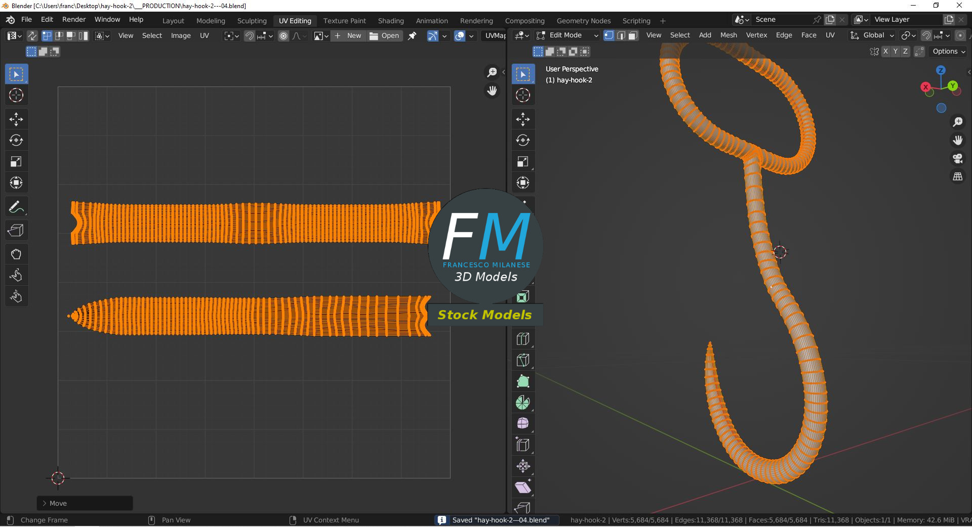 3D-Modell - Heuhaken - 10