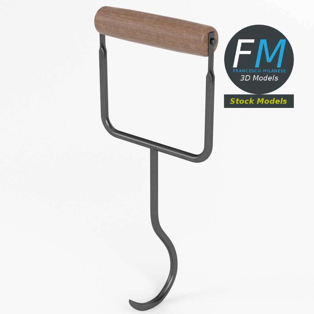 3D-Modell - Heuhaken - 02