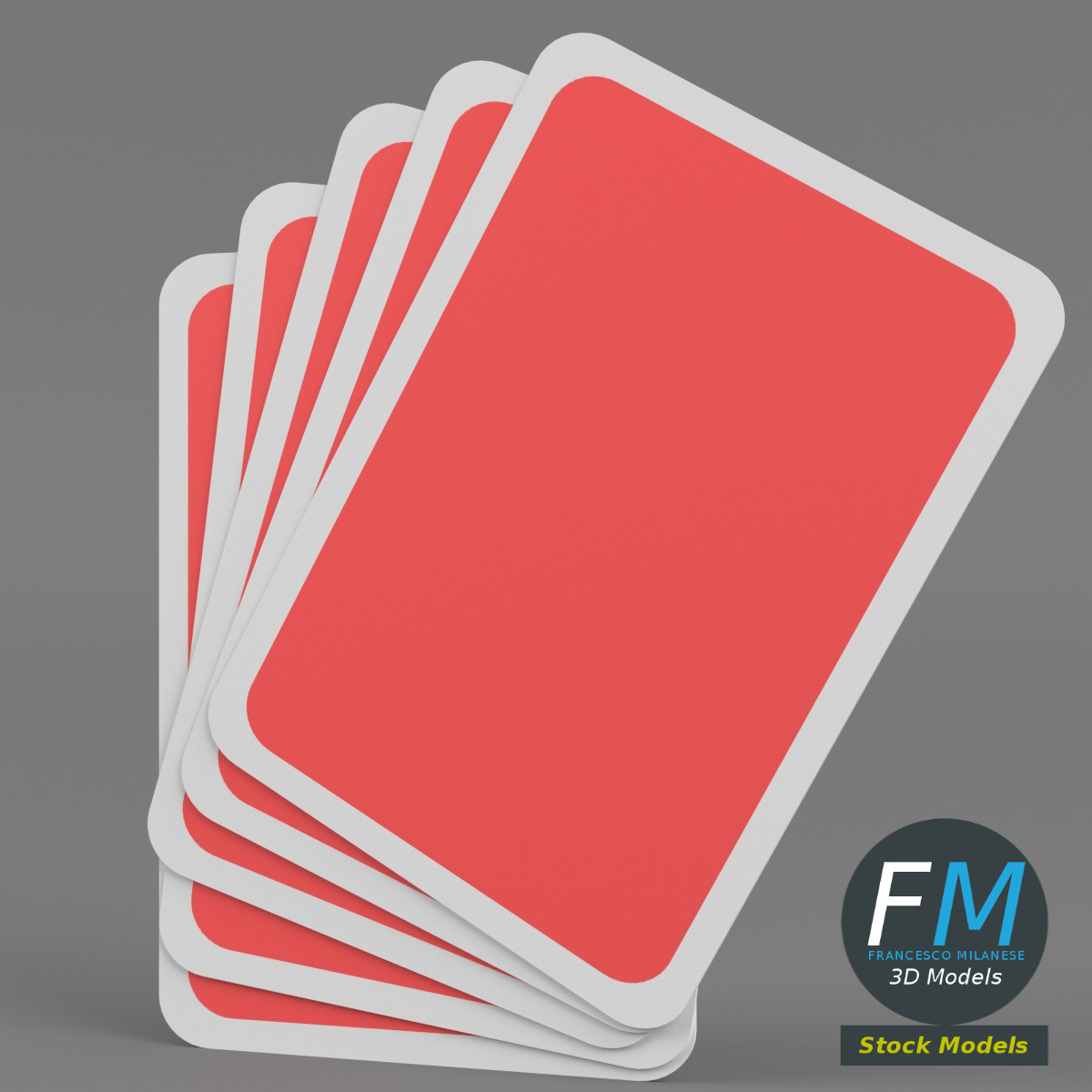 3D-Modell - Royal Flush in Herz - 04
