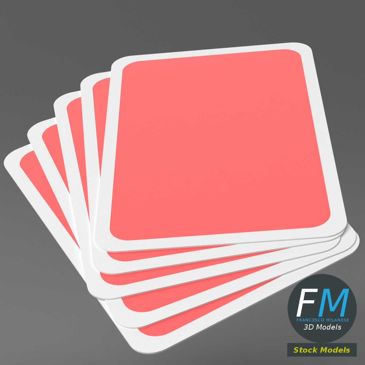 3D-Modell - Royal Flush in Herz - 05