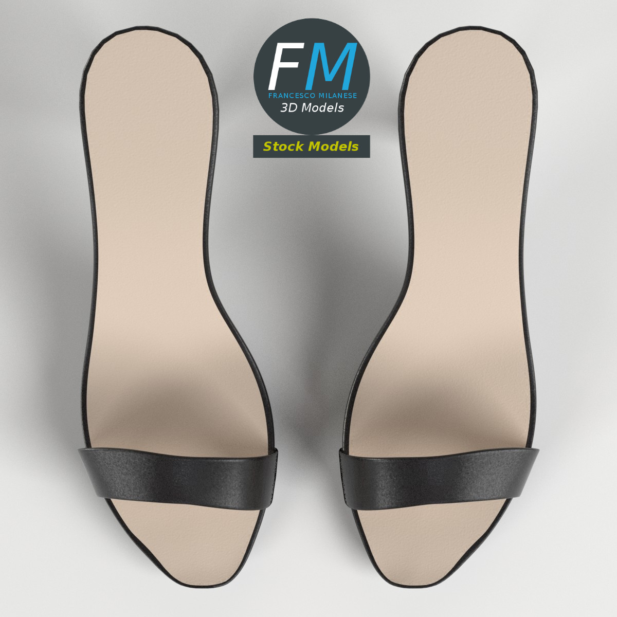 3D-Modell - Sandaletten mit Absatz - 06