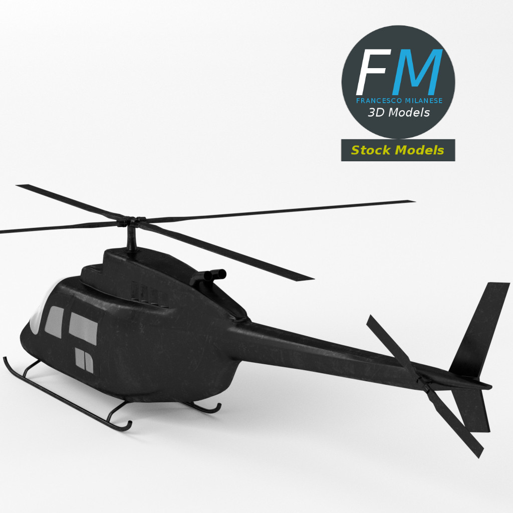 3D-Modell - Hubschrauber - 05