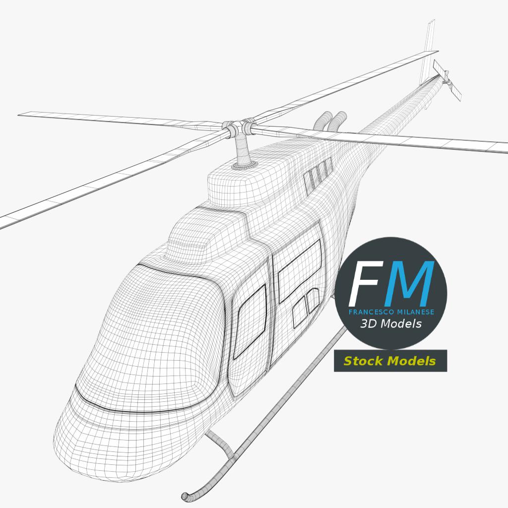 3D-Modell - Hubschrauber - 07