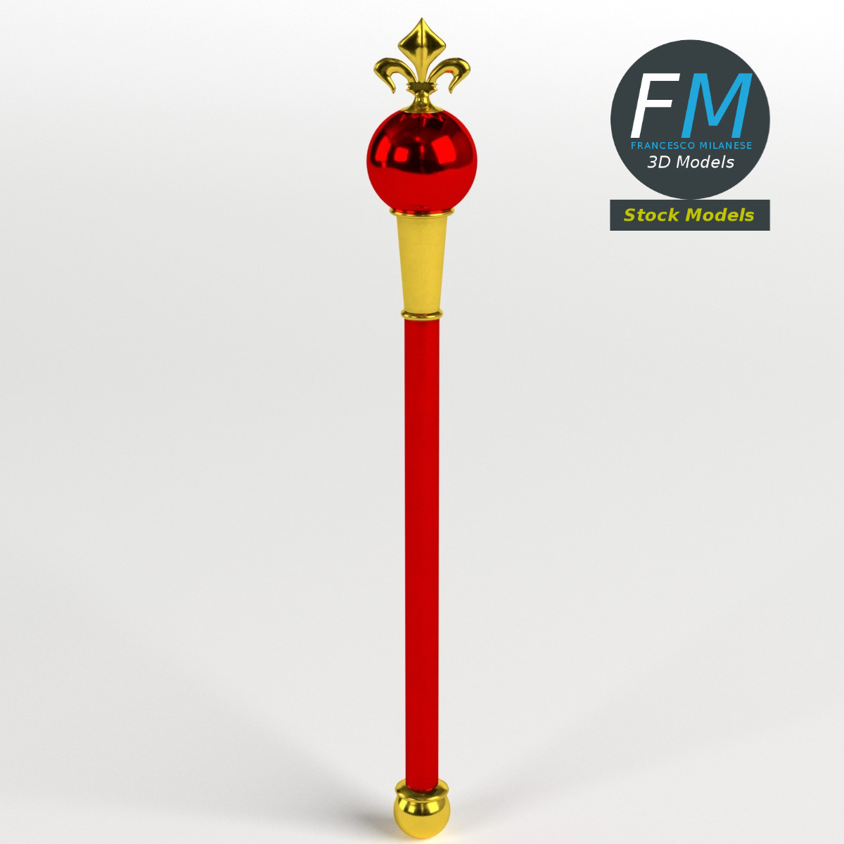 3D-Modell - Heraldik-Zepter - 01