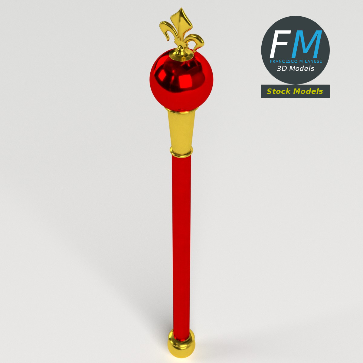 3D-Modell - Heraldik-Zepter - 02