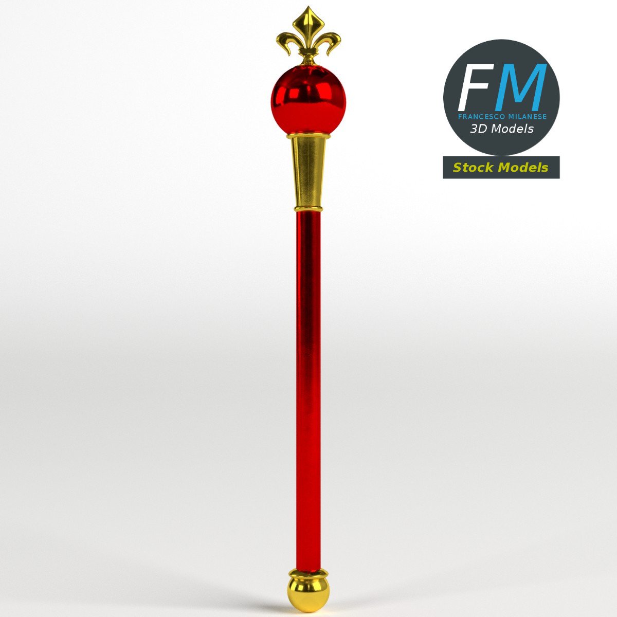 3D-Modell - Heraldik-Zepter - 03