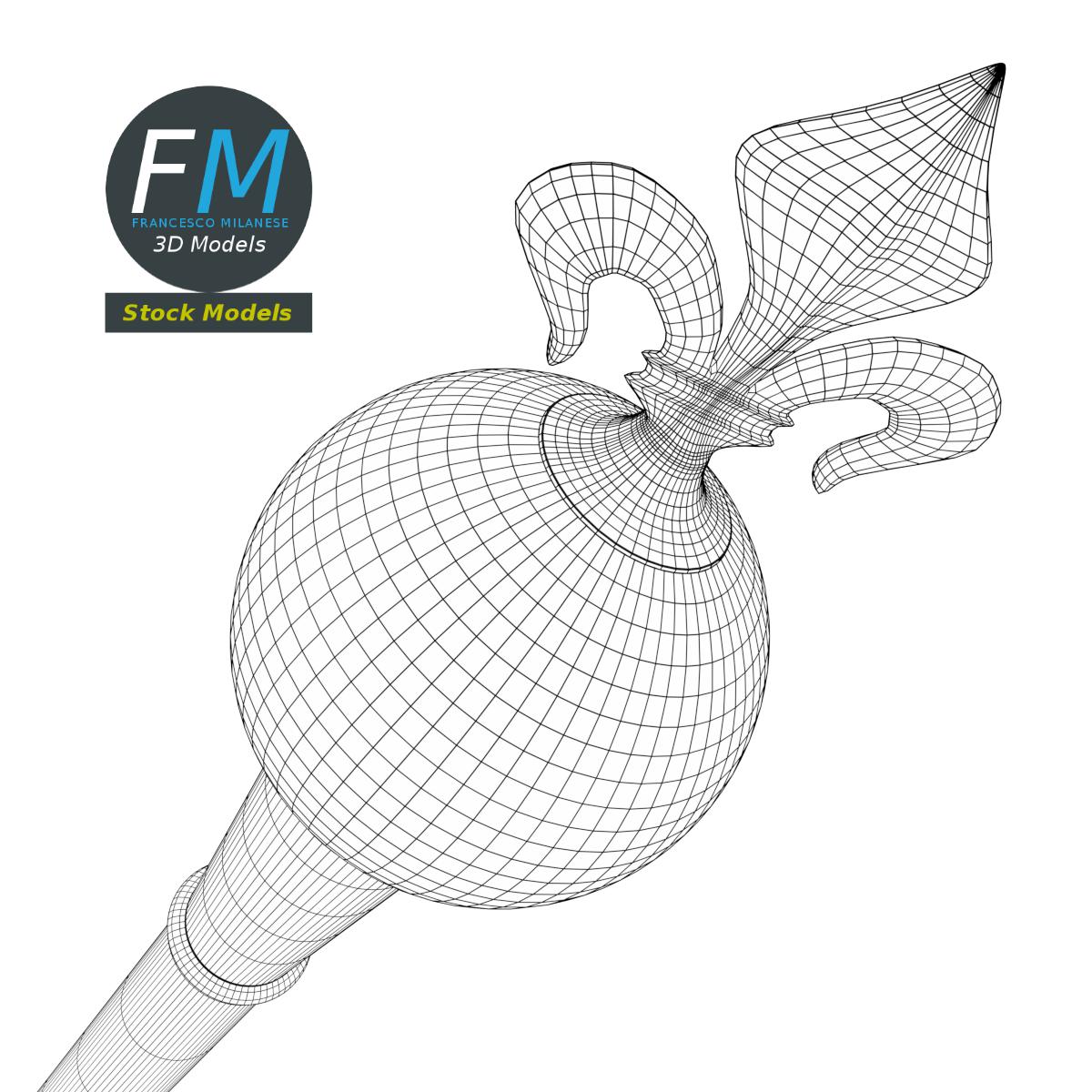 3D-Modell - Heraldik-Zepter - 08