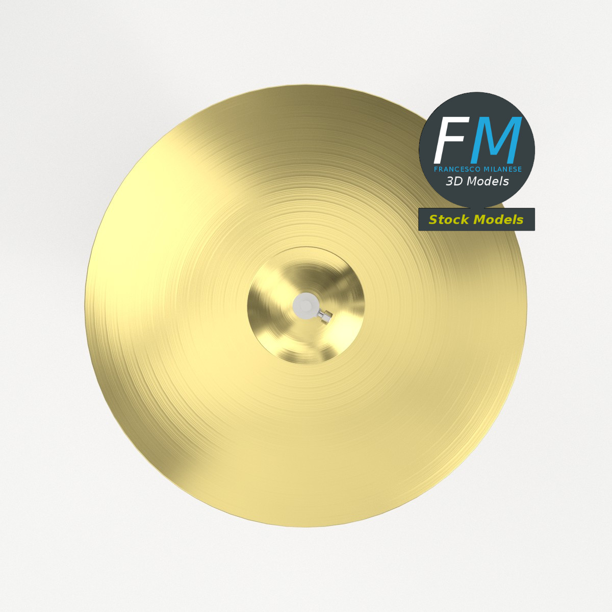 3D-Modell - Hi-Hat-Becken mit Ständer - 06