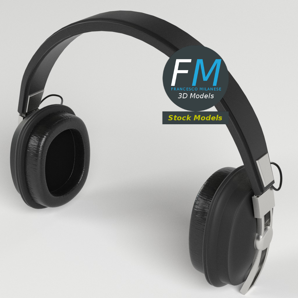 3D-Modell - Hi-Fi Over-Ear-Kopfhörer - 02