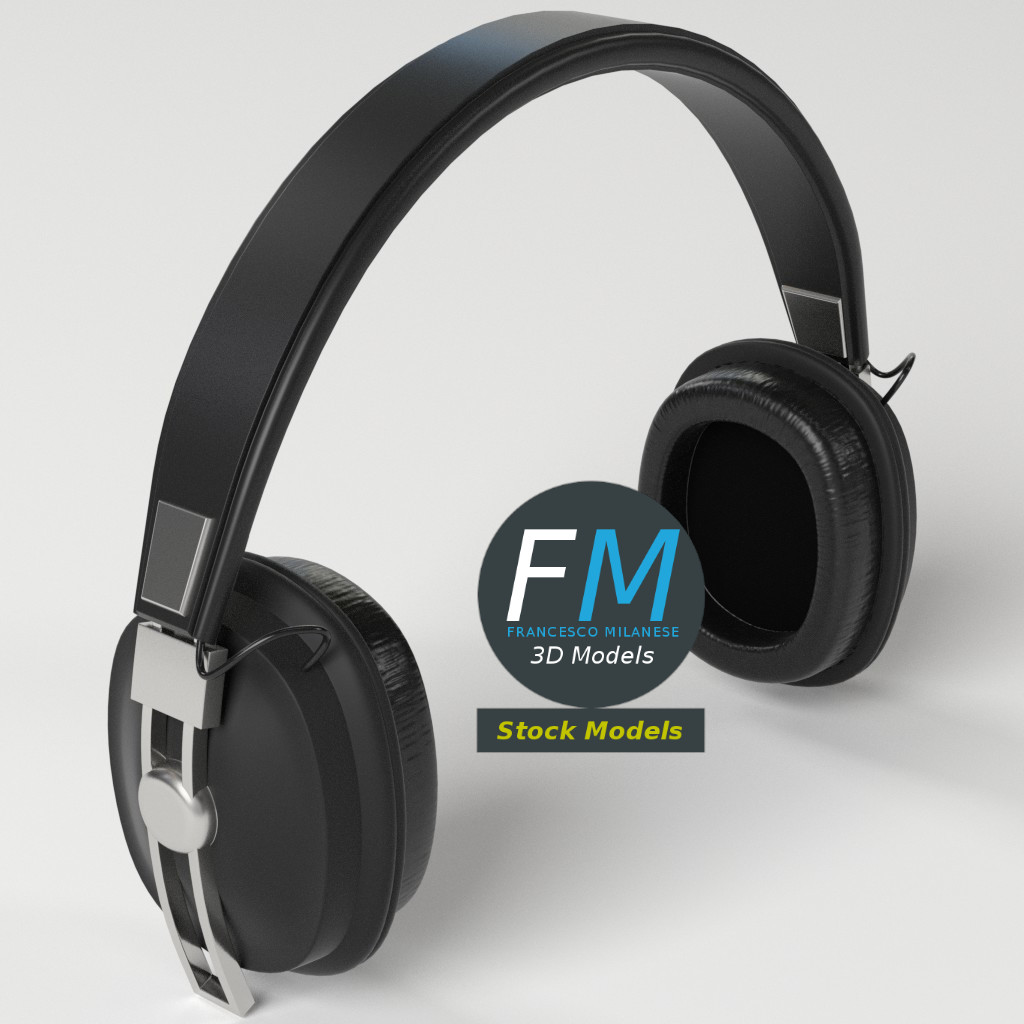 3D-Modell - Hi-Fi Over-Ear-Kopfhörer - 05