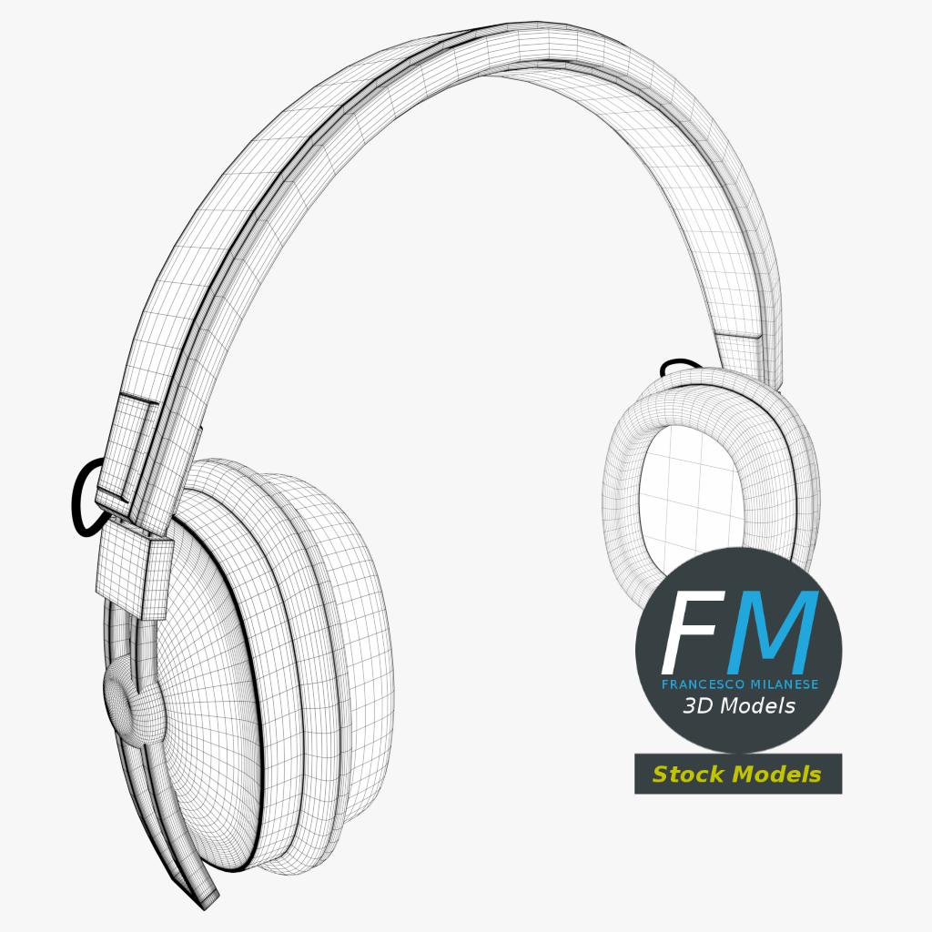 3D-Modell - Hi-Fi Over-Ear-Kopfhörer - 07