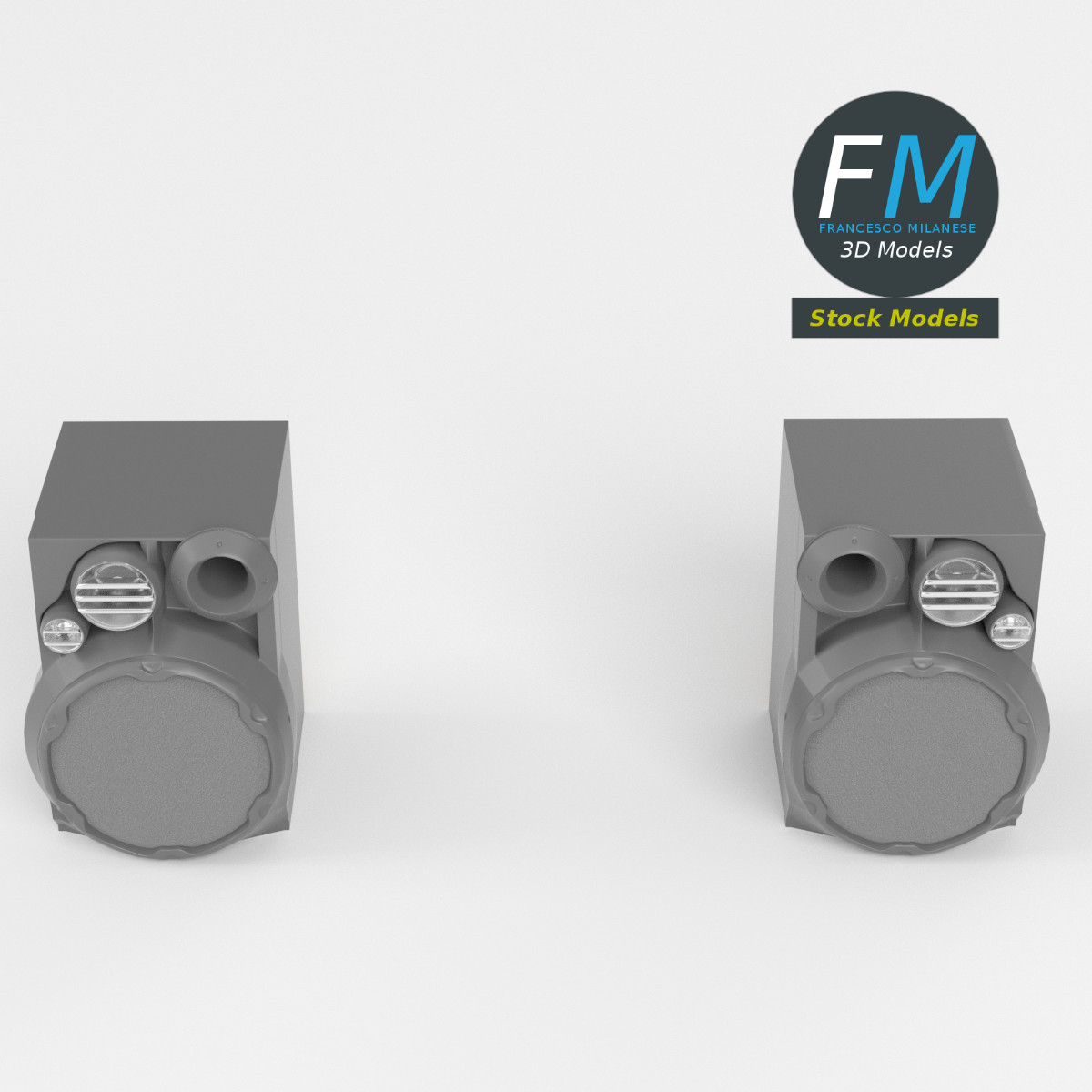 3D-Modell - Hi-Fi-Lautsprecher - 02