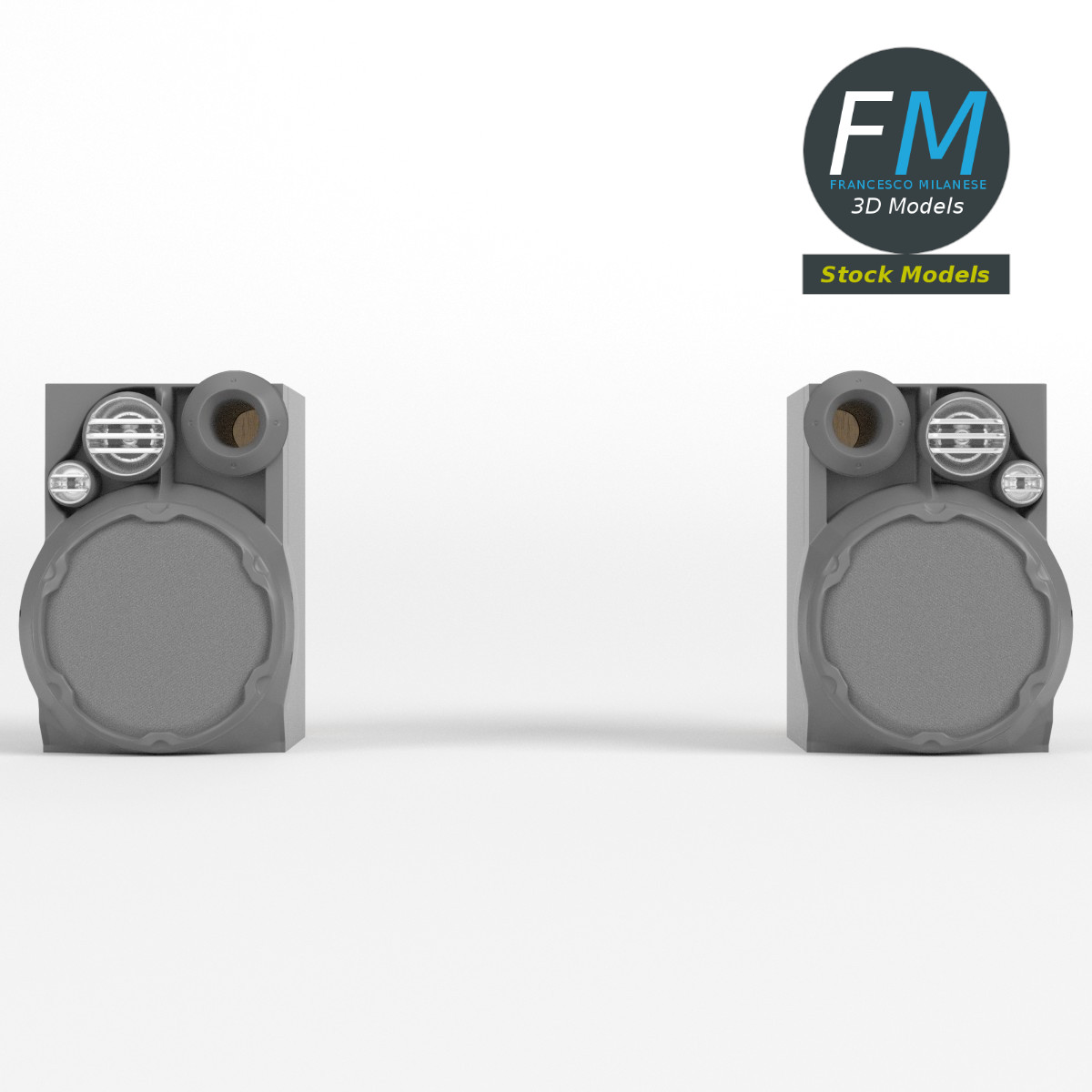 3D-Modell - Hi-Fi-Lautsprecher - 03