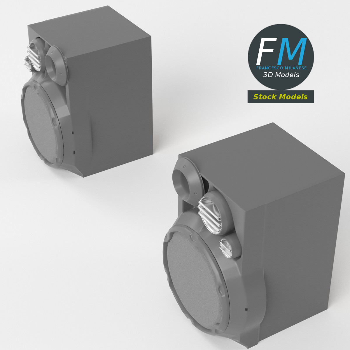 3D-Modell - Hi-Fi-Lautsprecher - 05