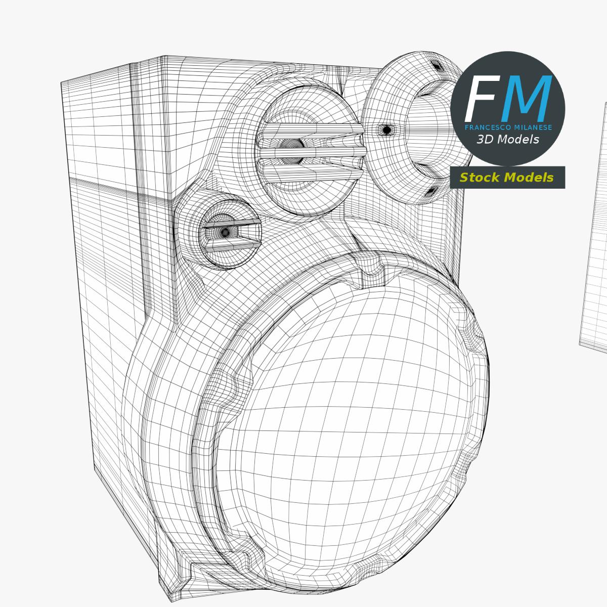3D-Modell - Hi-Fi-Lautsprecher - 07